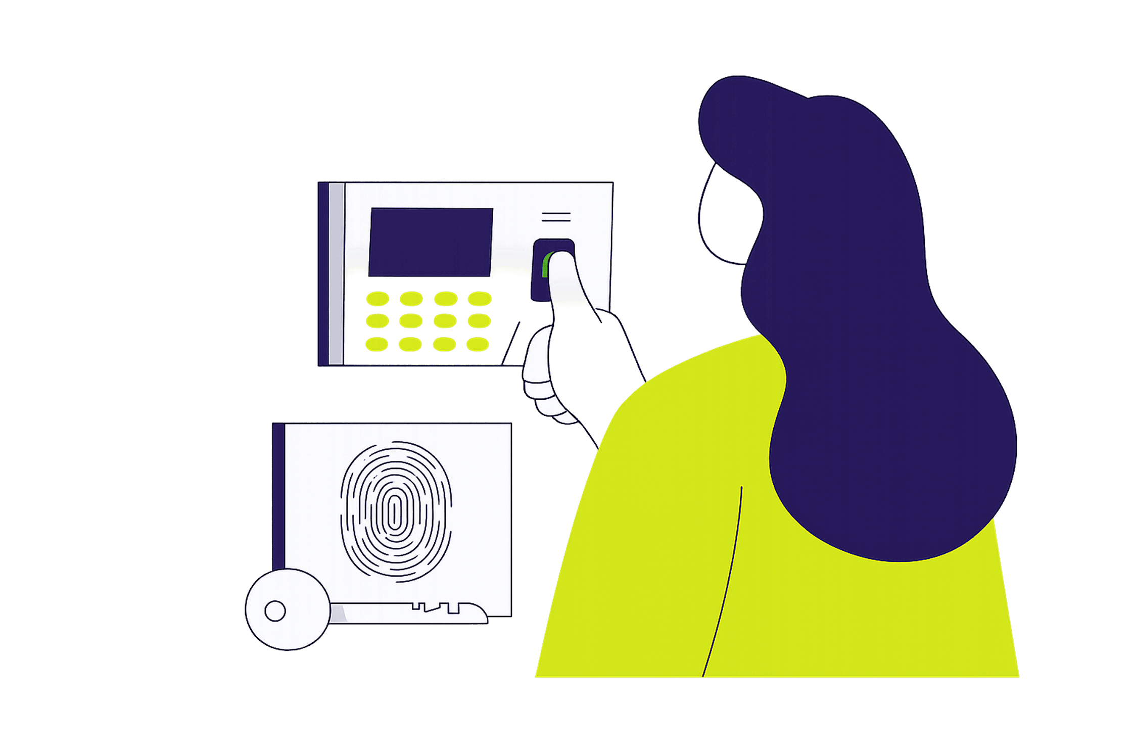 Biometric device illustration