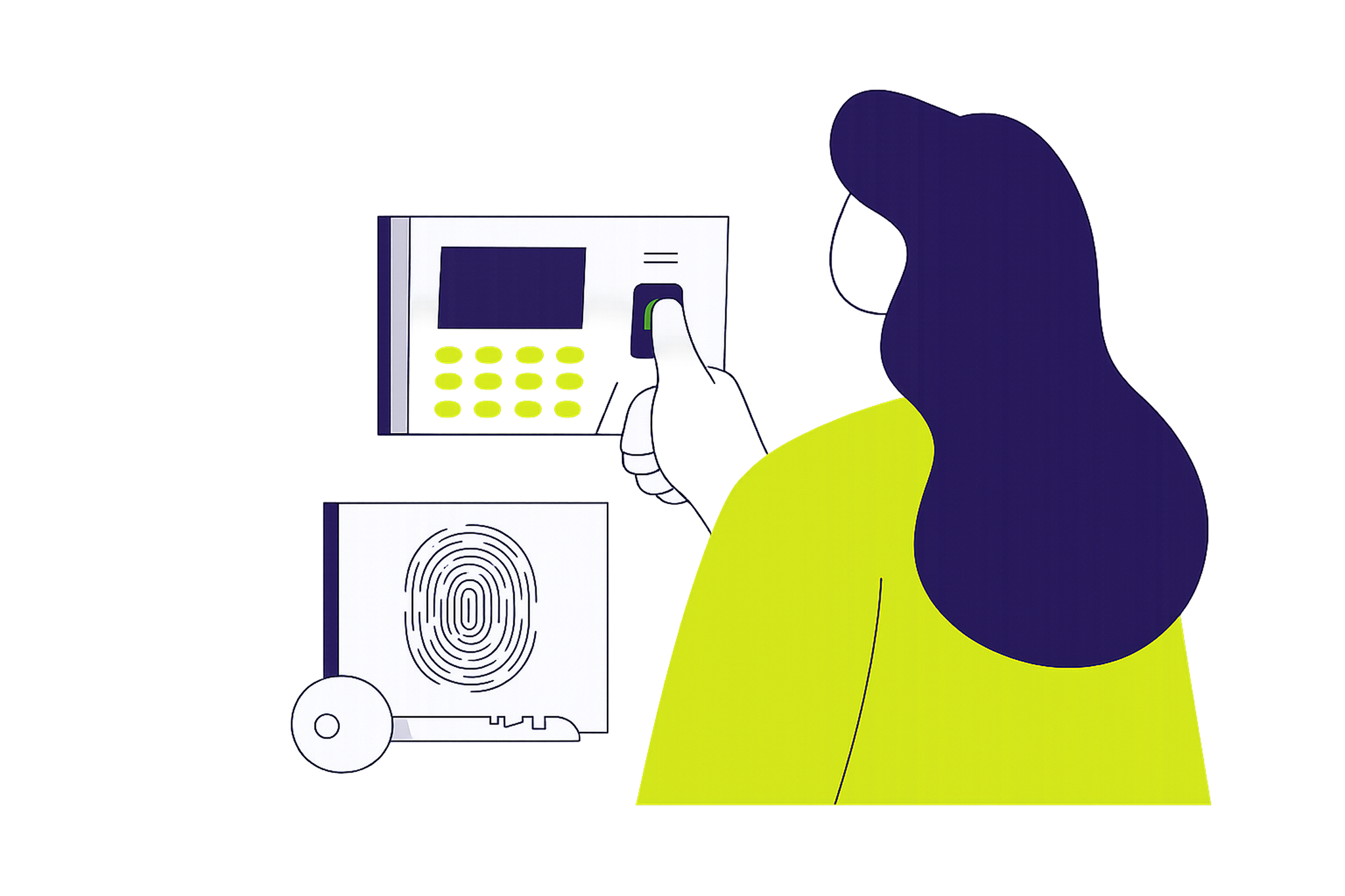 Biometric device illustration